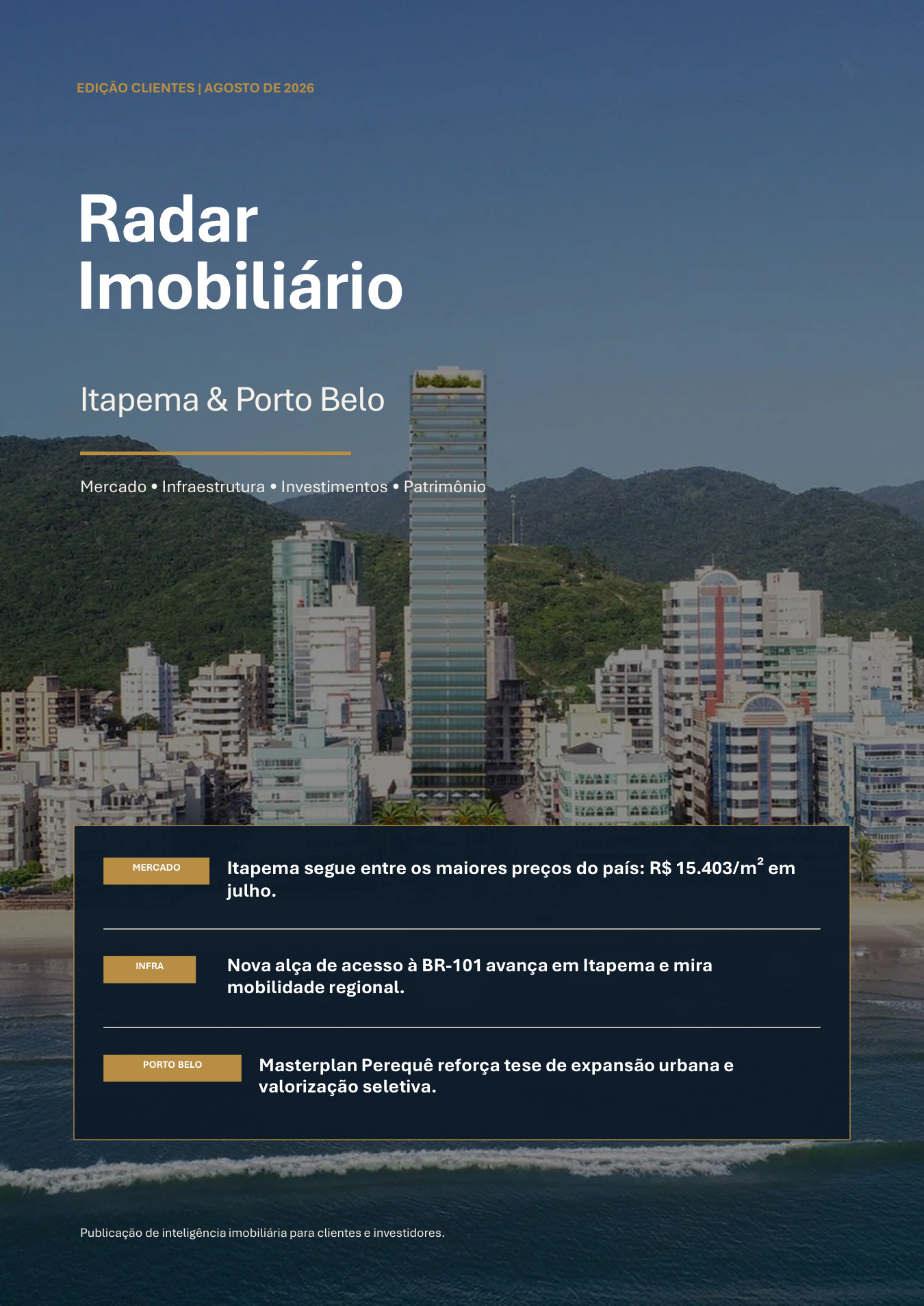 Mercado • Infraestrutura • Investimentos • Patrimônio